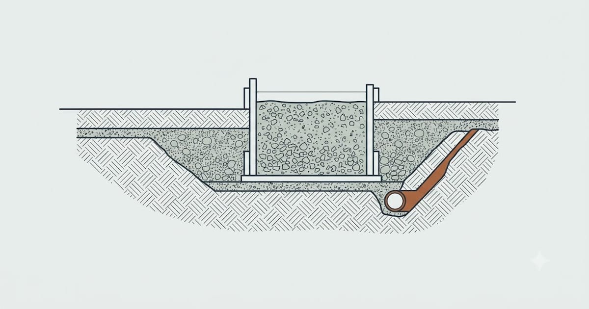 Concrete, mortar and cement powder side by side